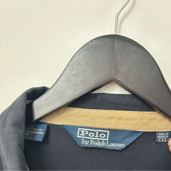 Polo Ralph Lauren Harrington Jacket Men’s XXL Navy Zip Front Classic Boxy Fit - Picture 7 of 7